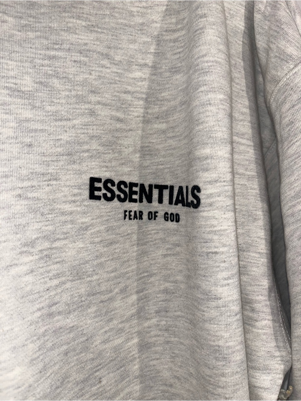 Fear of God ESSENTIALS Light Heather Gray Hoodie - Picture 3 of 8